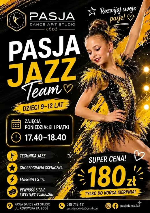 Pasja Jazz Team — grupa 9-12 lat